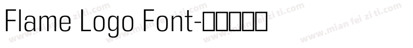 Flame Logo Font字体转换